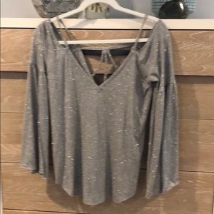 Silver sparkle blouse